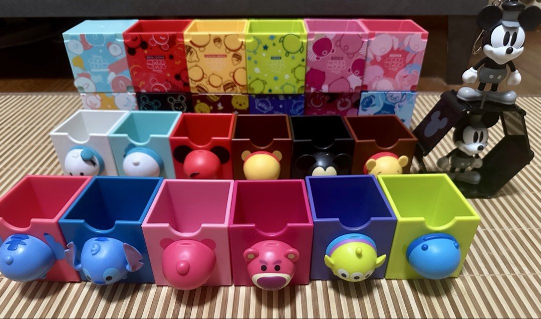 Disney Tsum Tsum Stackable Storage Boxes with Figures515749093468416008