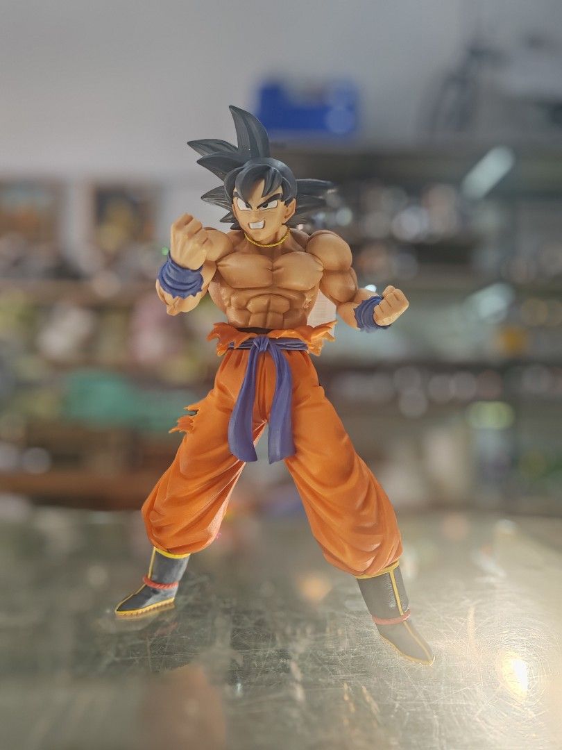 Dragon Ball Z Goku Action Figure (Category: Toys & Games) located in Kuala Lumpur. Submitted by iskandarkhan (Listing ID 1450977639, Image 1). Description: - Dragon Ball Z Goku action figure - Iconic orange gi with blue sash - Features detailed muscles and spiky hair - Posed dynamically, ready for battle - Comes with original tag attached - Essential for any Dragon Ball fan's collection.