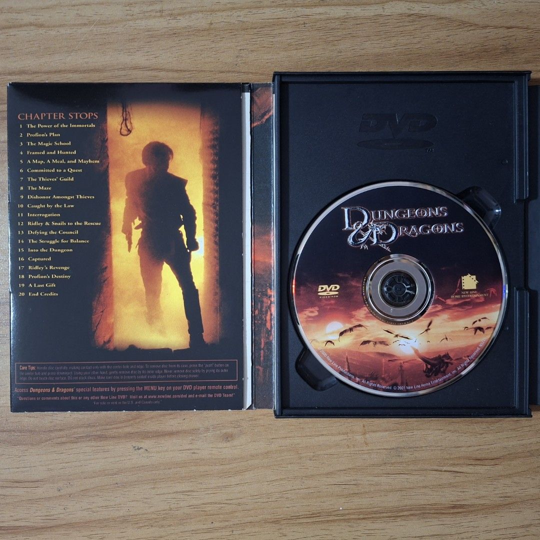 Dungeons & Dragons DVD - New Line Platinum Series (Category: CDs & DVDs) located in Kabankalan. Submitted by Videoshop.ph (Listing ID 1451080260, Image 3). Description: Dungeons & Dragons DVD from the New Line Platinum Series. Includes interactive menus and DVD-ROM features. Special effects extravaganza. Great for fans of fantasy and adventure. Get ready for an epic journey..