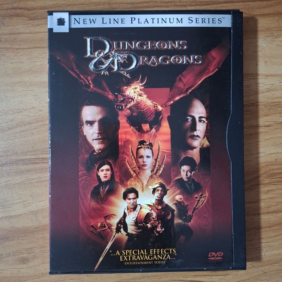 Dungeons & Dragons DVD - New Line Platinum Series (Category: CDs & DVDs) located in Kabankalan. Submitted by Videoshop.ph (Listing ID 1451080260, Image 1). Description: Dungeons & Dragons DVD from the New Line Platinum Series. Includes interactive menus and DVD-ROM features. Special effects extravaganza. Great for fans of fantasy and adventure. Get ready for an epic journey..