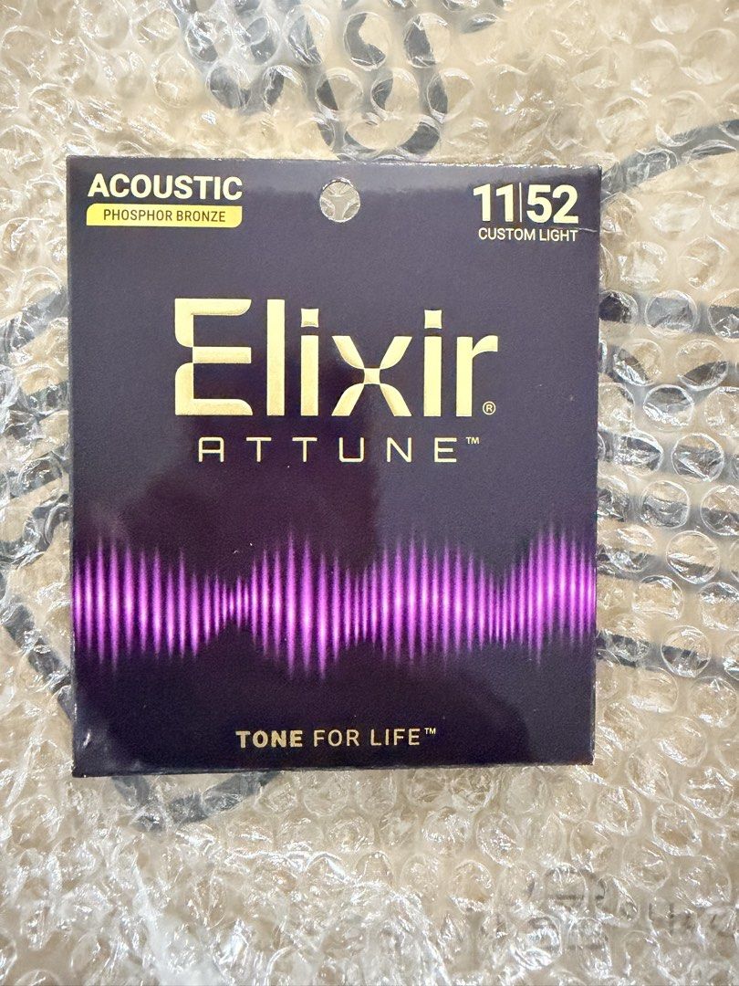 ELIXIR ATTUNE PHOSPHOR BRONZE 11/52 (Category: Portable Audio Accessories) located in Makati City. Submitted by madamchi (Listing ID 1451052292, Image 1). Description: ELIXIR ATTUNE PHOSPHOR BRONZE 11/52 Brandnew and sealed Authentic elixir Pickup Makati City or meetup at Glorietta by schedule .