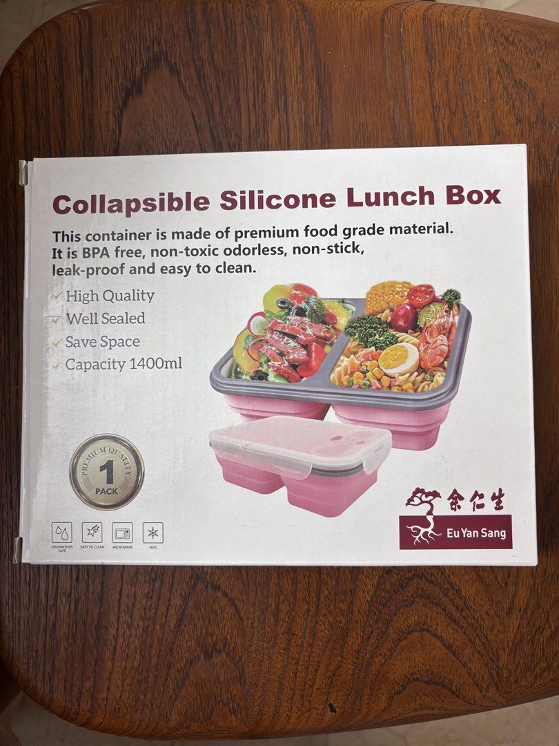 Eu Yan Sang Collapsible Silicone Lunch Box 1400ml