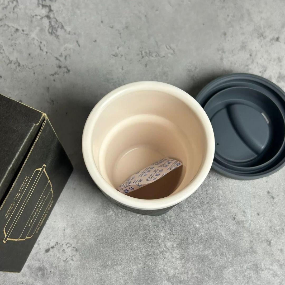 FARFETCH Reusable Coffee Cup - Eco-friendly Bamboo Fiber 280ML (Category: Coffee & Tea Tableware) located in Paranaque City. Submitted by silverphoenix.00302e (Listing ID 1450966189, Image 2). Description: - Eco-friendly reusable coffee cup - Made from recycled coffee grounds & bamboo fiber - Ideal for home, office, or on-the-go - Durable and sustainable - Comes in original packaging - Stylish way to reduce waste.
