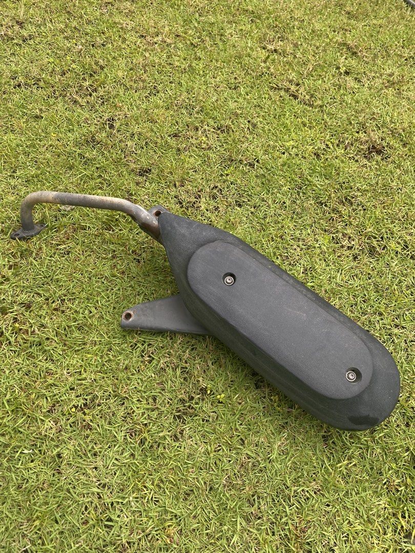 Fazzio Exhaust Muffler Stock Pipe (Category: Construction & Building Materials) located in San Pablo. Submitted by gcollects.gallery (Listing ID 1450958045, Image 1). Description: - Used motorcycle exhaust muffler - Mounting bracket is intact - Removed from a working motorcycle - Sold as is.