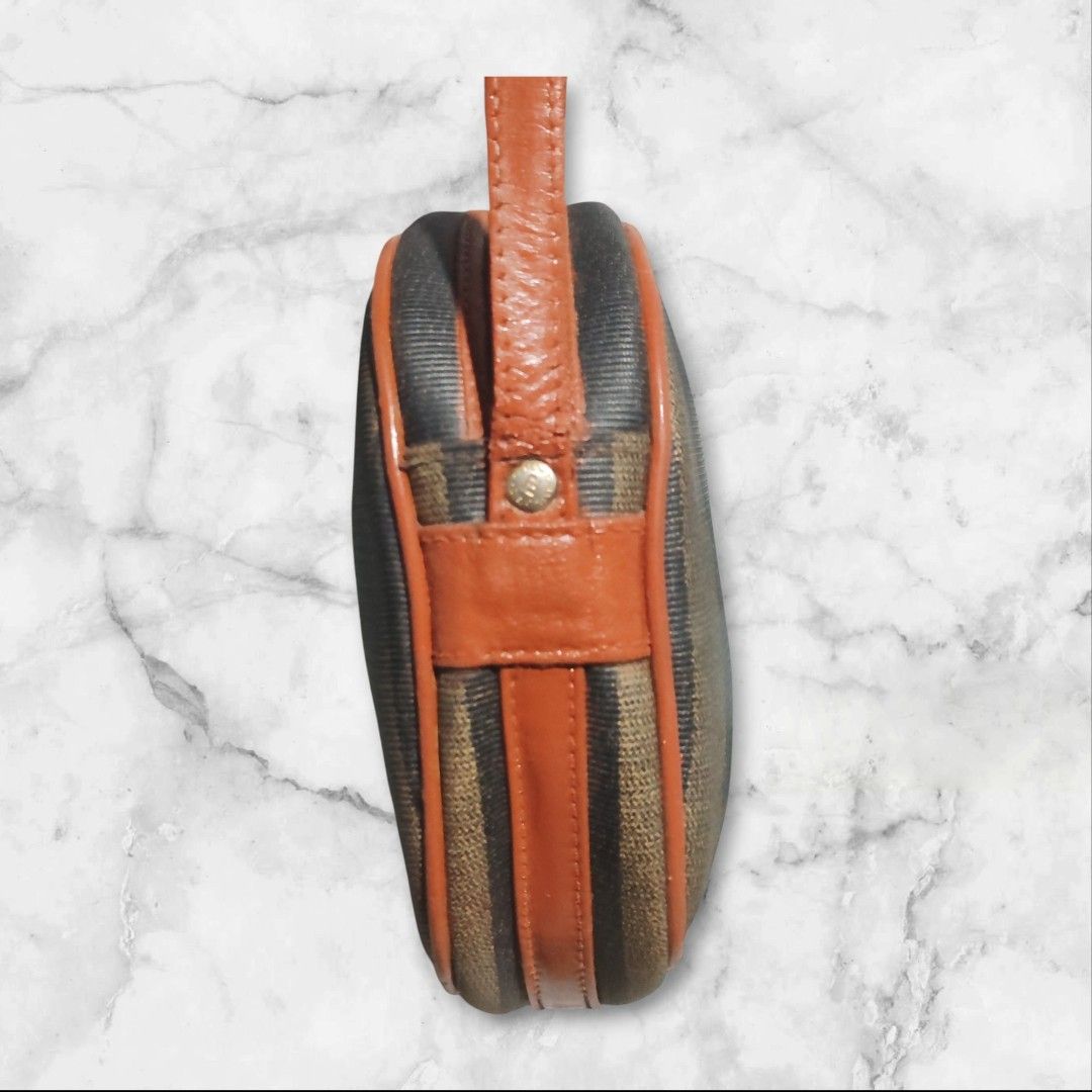 Fendi (Category: Luxury Bags & Wallets) located in Manila. Submitted by ritzselect26 (Listing ID 1451109241, Image 3). Description: Vintage Fendi pequin crossbody bag Small size (Kasya smartphone/long wallet etc.) Issue nasa Pic.