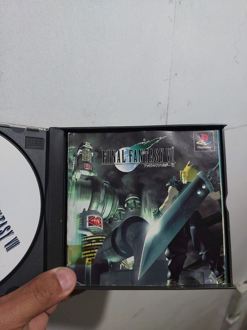 Final Fantasy VII PlayStation 1 PS1 Squaresoft (Category: PlayStation) located in Quezon City. Submitted by jpnvintageonline (Listing ID 1450980003, Image 1). Description: - Final Fantasy VII (Japanese Version) - For Original PlayStation (PS1) - Includes multiple discs - Comes with original case - Iconic classic RPG - Must-have for collectors - Excellent gameplay and story.