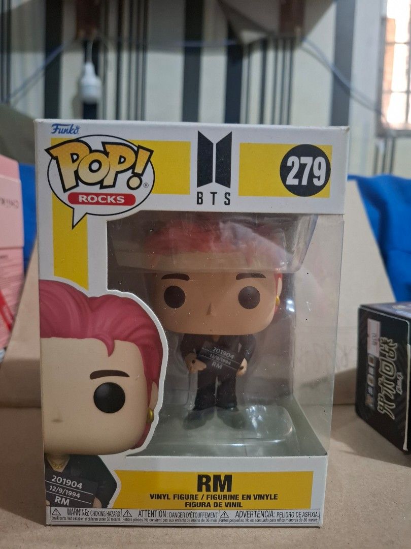 Funko Pop! Rocks BTS RM Vinyl Figure #279 (Category: Designer & Blind Box Toys) located in Manila. Submitted by miika.chu (Listing ID 1450966756, Image 1). Description: Loc: Quezon City MOP: Gcash MOD: JnT, Lalamove (possible meet up but depends) dm if interested or if you have questions :)).