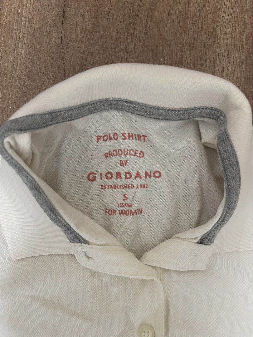 Giordano White Polo Dress (Category: Dresses) located in Manila. Submitted by mciaq (Listing ID 1451030888, Image 2). Description: Measurements: l- 82cm w- 42cm.