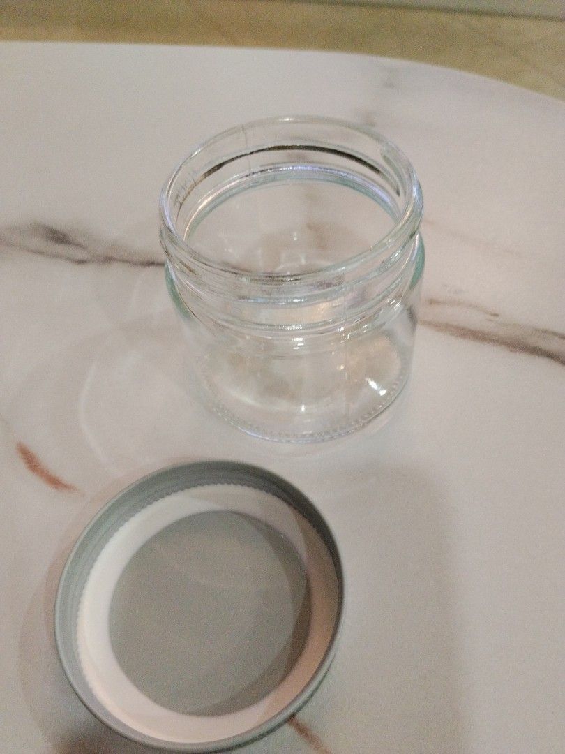 Glass Jar with Silver Lid515765387459317761