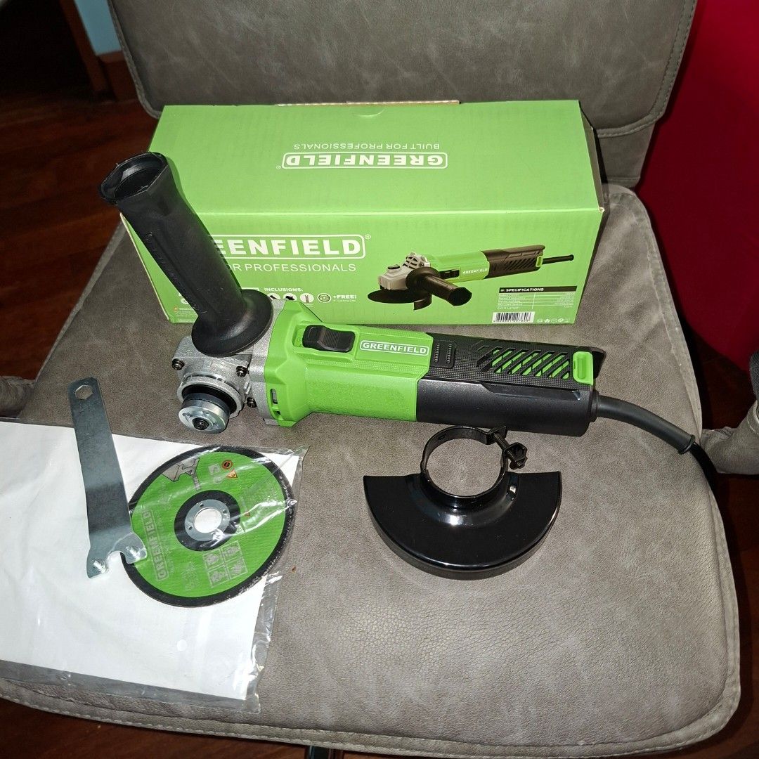 Greenfield 780w angle grinder power tool (Category: Construction Tools & Equipment) located in Pasig City. Submitted by fast-ship (Listing ID 1451000516, Image 2). Description: .