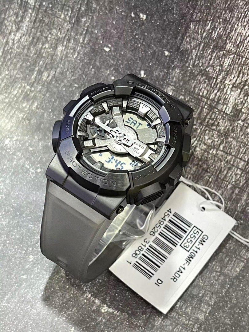 Gshock Midnight Fog GM110MF-1A (Category: Women's Watches) located in Manila. Submitted by seikowatchfactory (Listing ID 1451037702, Image 3). Description: BNIB 10/10 Model: GM110MF-1A Price: 8995 pesos Specifications: Case Size: 51.9 x 48.8 x 16.9mm Weight: 93g Case and bezel material: Resin/Stainless Steel Resin Band Shock Resistant Magnetic Resistant 200-meter Water Resistance Approx. Battery life: 3 years on SR927W x 2 Mineral glass Black ion