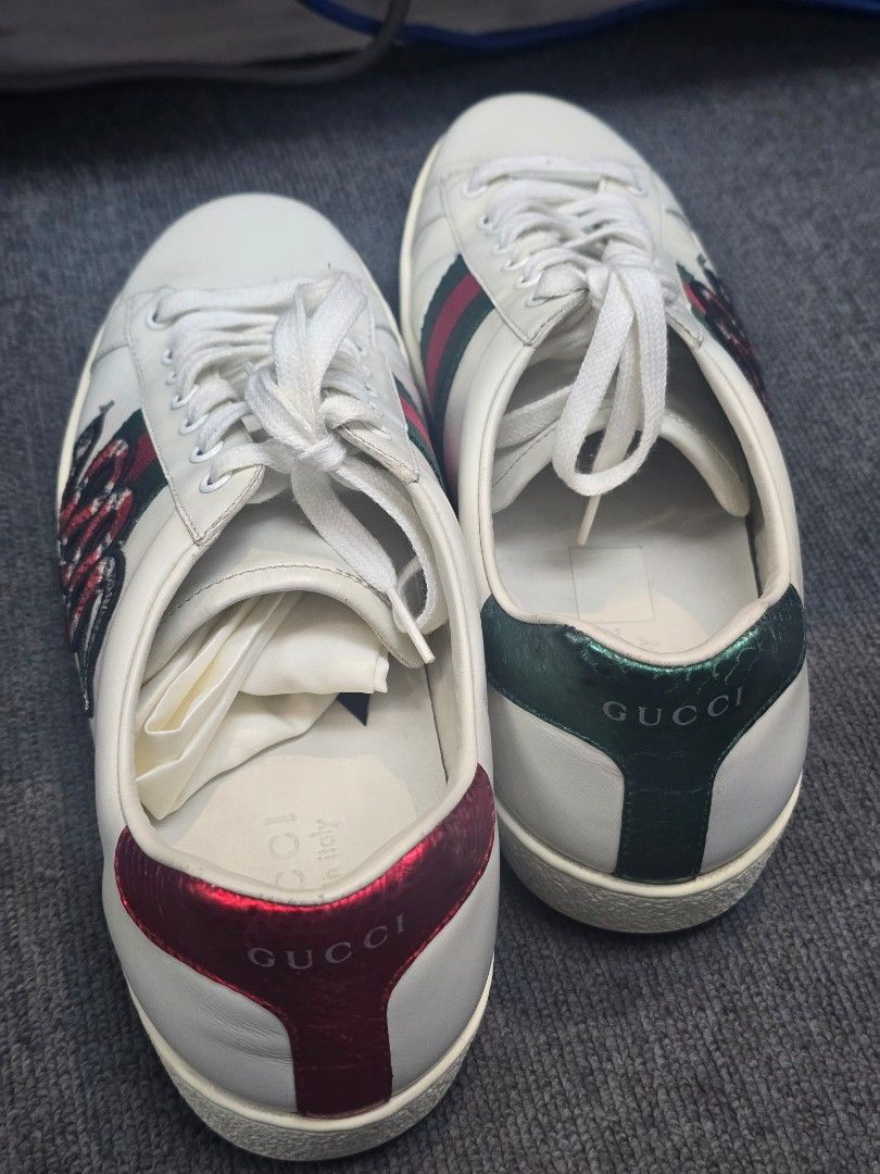 Gucci Snake Embroidered Ace Sneakers (Category: Sneakers & Footwear) located in Taguig. Submitted by mluxeph (Listing ID 1450962634, Image 3). Description: Gucci Snake Embroidered Ace Sneakers Size 9/150.