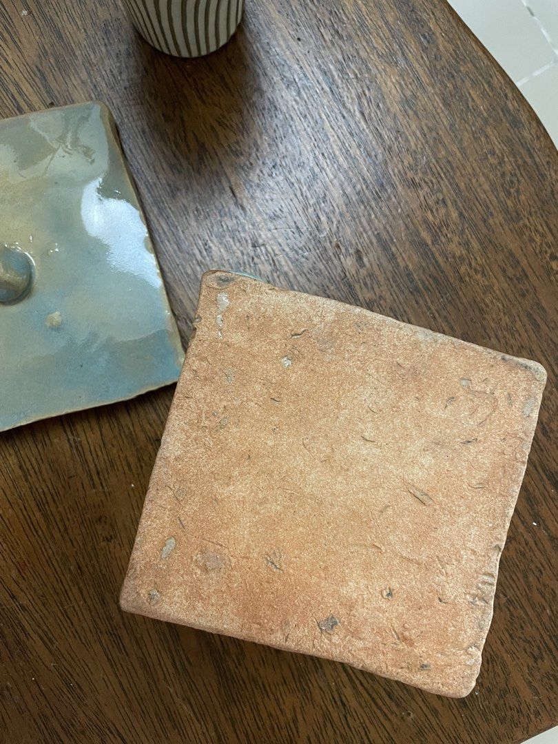 Handmade Ceramic Trinket Box with Lid (Category: Other Home Decor) located in Pasay City. Submitted by colazee (Listing ID 1451043500, Image 3). Description: Seafoam glaze with sandy undertones 💙🧡.