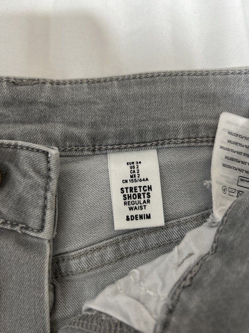H&M Beach Gray Denim Shorts (Category: Shorts) located in Cabanatuan. Submitted by wompywompy (Listing ID 1451050803, Image 2). Description: .