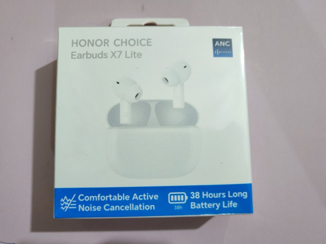 HONOR CHOICE Earbuds X7 Lite (Category: Earphones) located in Quezon City. Submitted by jeckmarj (Listing ID 1451072430, Image 1). Description: HONOR CHOICE Earbuds X7 Lite - Comfortable Active Noise Cancellation (ANC enabled) - Extended 38-hour battery life - Get yours today!.