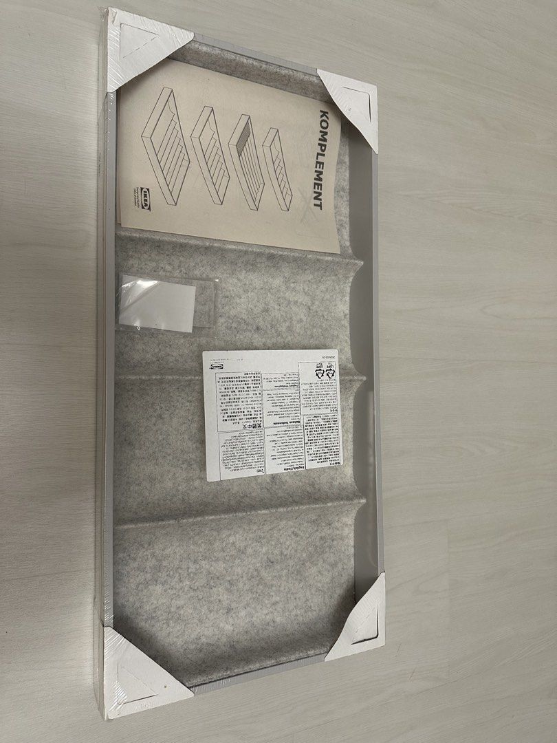 IKEA KOMPLEMENT Grey Felt Drawer Organizer Tray515269883531120642