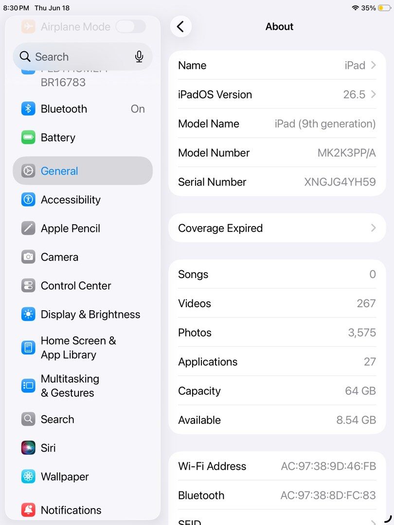 IPAD 9th Generation (64gb) (Category: Other Mobile & Gadget Accessories) located in Manila. Submitted by nicole_star (Listing ID 1451048011, Image 3). Description: .