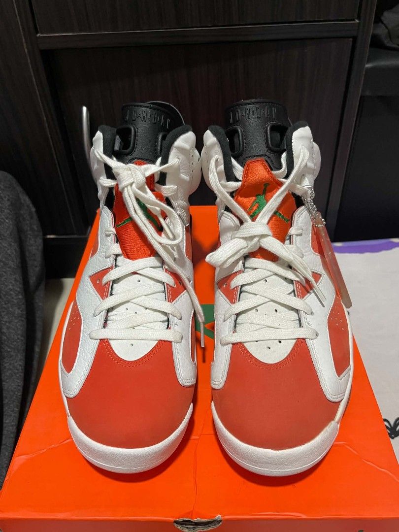 J6 GATORADE (Category: Casual Shoes) located in Manila. Submitted by pusha____pss (Listing ID 1451120471, Image 3). Description: FOR SALE OR TRADE📲 PERMISSIONTOPOSTADMIN JORDAN 6 (GATORADE) SIZE 9.5 BRANDNEW CONDITION! AUTHENTIC LEGIT MONEY BACK GUARANTEE IF PROVEN FAKE 💯 MALATE MANILA LOCATION!📍 DM PO SA PRICE MURA LANG PO ITO PA STAL KONA!!📲📥.