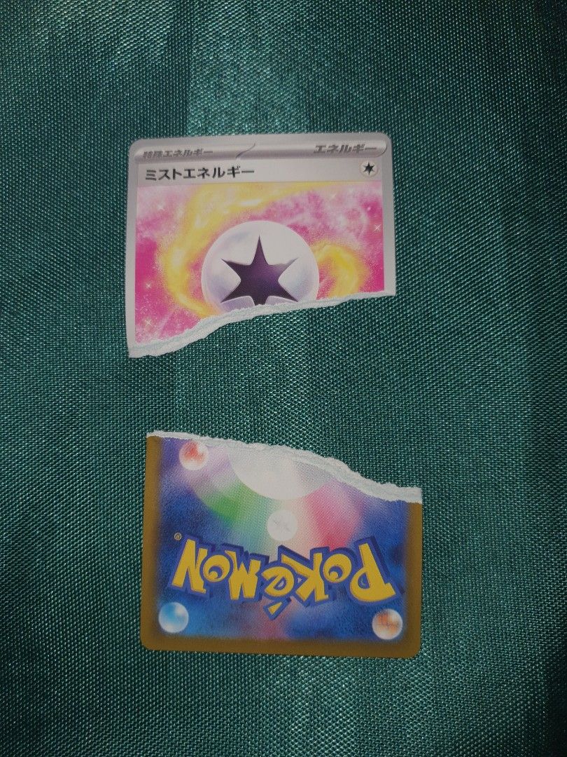 Japanese Pokemon Card - Full Art (Category: Raw Singles) located in Caloocan City. Submitted by rando_stuff (Listing ID 1451065208, Image 3). Description: - Authentic Japanese Pokemon Card - Full Art with stunning holographic effects - Standard Pokemon card back - Includes a torn energy card (refer to the last photo).