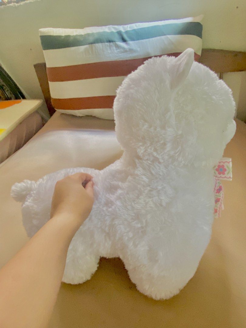 Jumbo Amuse Alpaca (Category: Plushies & Soft Toys) located in Legazpi City. Submitted by whimsy-world (Listing ID 1451029392, Image 2). Description: Big and bulky Soft fur Very cute Good for display.