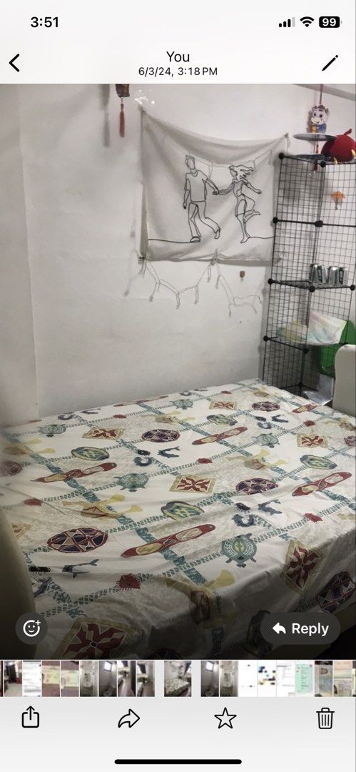 King Size Bedframe and mattress