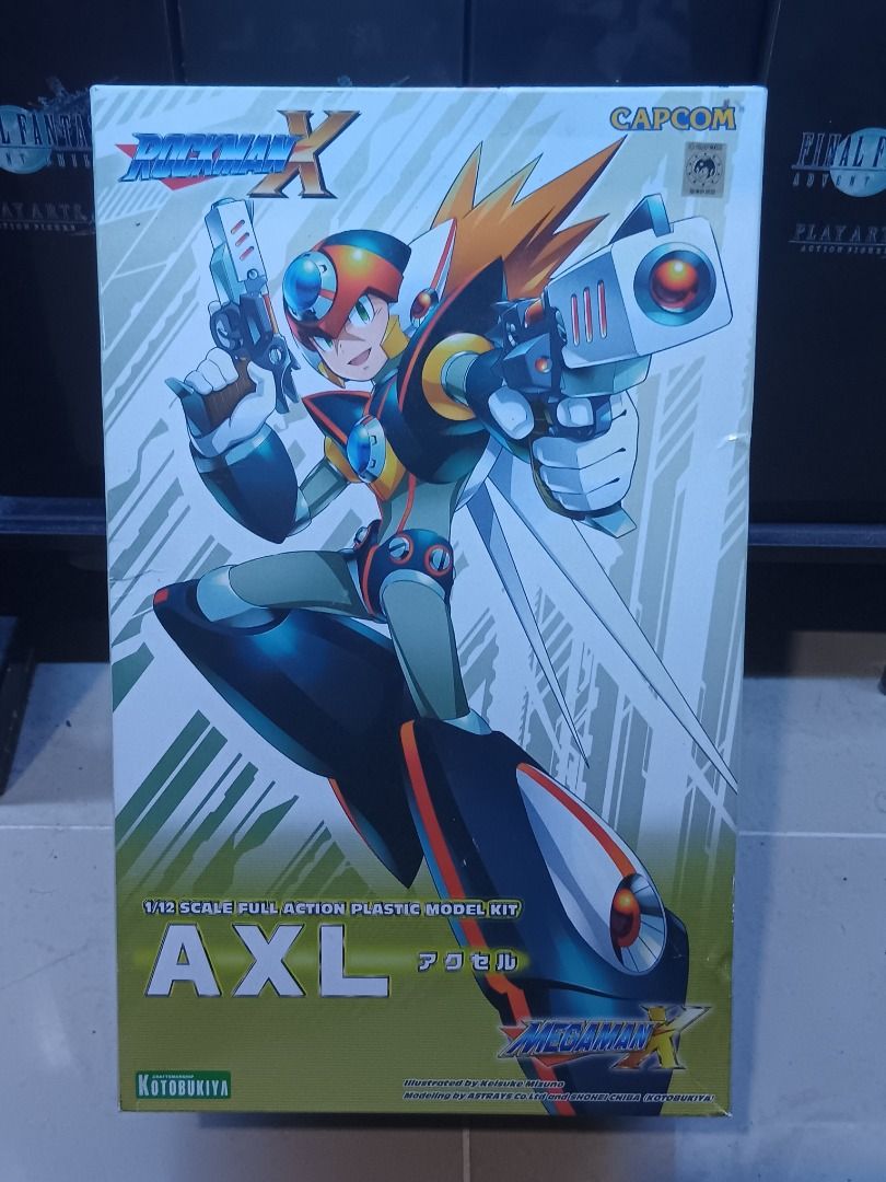 Kotobukiya Mega Man X AXL Rockman (Category: Gundam & Model Kits) located in Manila. Submitted by olxph_227877107 (Listing ID 1451089132, Image 1). Description: Kotobukiya Mega Man X AXL model kit. It's a 1/12 scale full action plastic model UNBUILT NEW See actual pic.