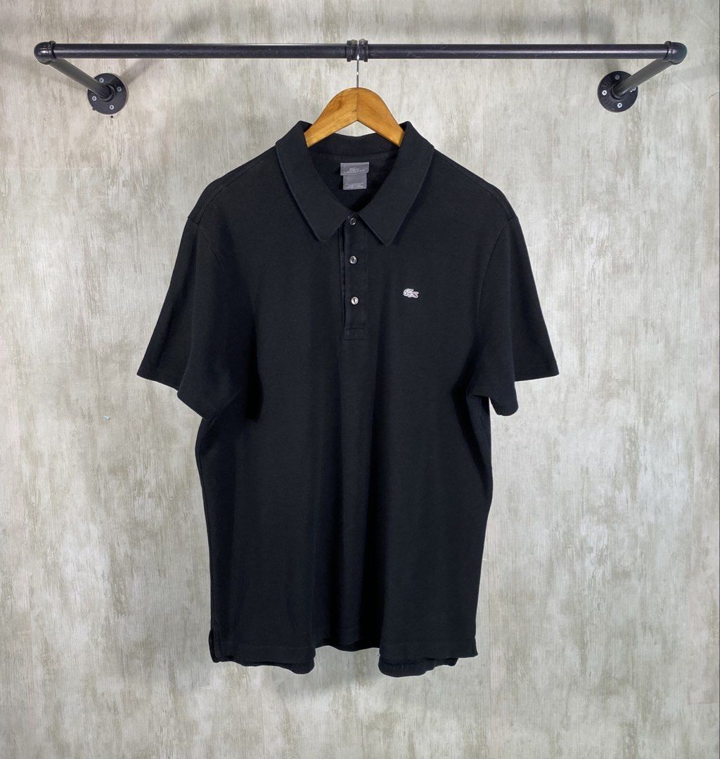 Lacoste Polo Shirt (Category: Tshirts & Polo Shirts ) located in Cabanatuan. Submitted by luwer (Listing ID 1451093650, Image 1). Description: Lacoste Black Polo Shirt size 7 in good condition cr 9.