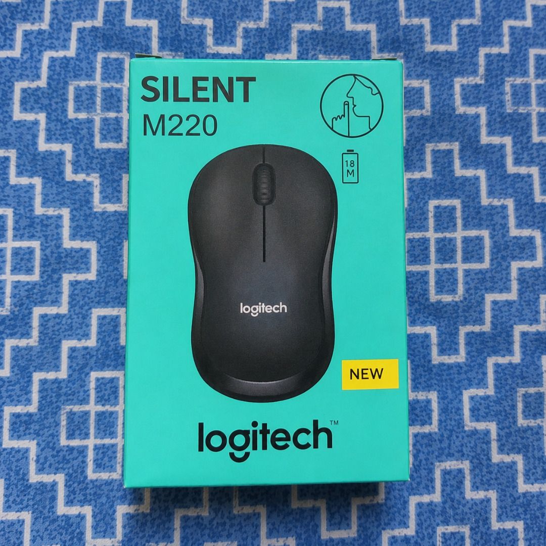 Logitech M220 Silent Wireless Mouse (Category: Mouse & Mousepads) located in Caloocan City. Submitted by hastreiter67336 (Listing ID 1451000189, Image 3). Description: - Logitech M220 Silent Wireless Mouse - Reduces clicking noise by over 90% - Compact and portable design - Long battery life: Up to 18 months - Simple plug-and-play USB receiver - Ideal for quiet environments.