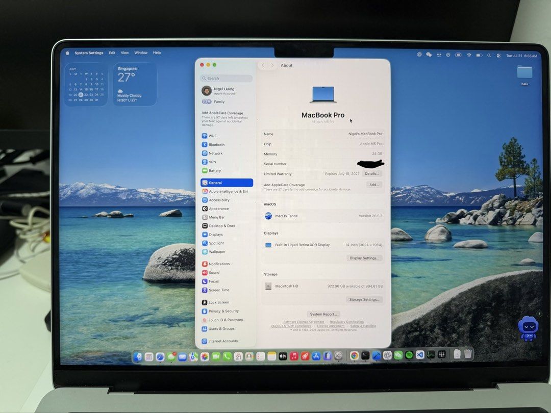 MacBook Pro M5 Pro 24G/1TB Silver515210890340608006