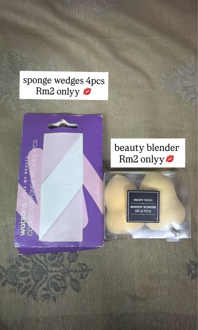makeup sponge (Category: Makeup) located in Kuala Lumpur. Submitted by rubyystores (Listing ID 1451071542, Image 1). Description: fixed price!!.