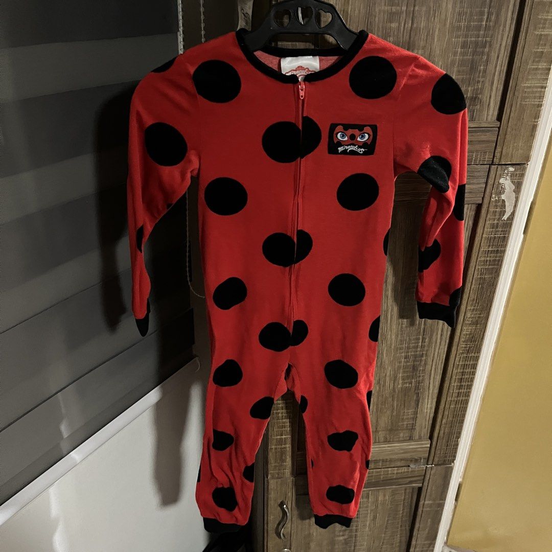 Miraculous Ladybug Onesie Pajamas (Category: Babies & Kids Fashion) located in Manila. Submitted by kyllyzzle (Listing ID 1450990336, Image 3). Description: -like new condition -size 4/5 on tag -from US 📍angeles city pampanga.