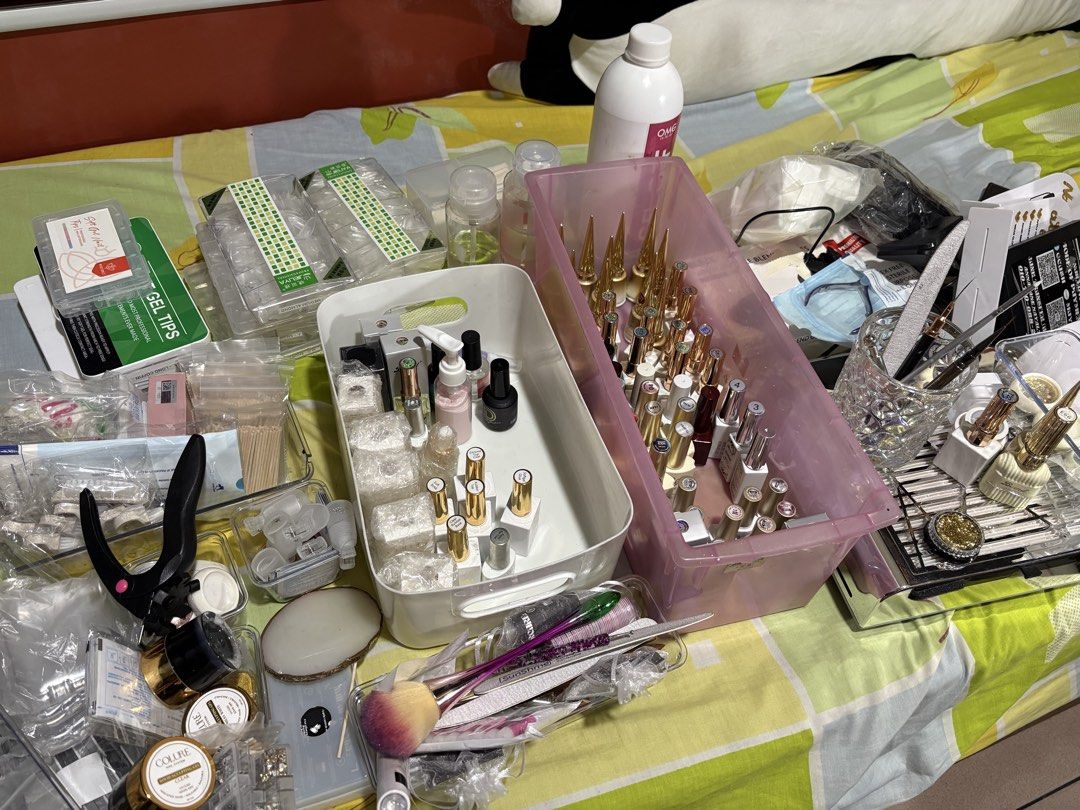 NAIL EXTENSION SUPPLIES SET (TAKE ALL) (Category: Hands & Nails) located in Manila. Submitted by naileditbydane (Listing ID 1451006711, Image 1). Description: Quit na po ng Business, Some are brandnew some are used, nasa photos naman po lahat ng details. 35k worth of supplies and equiments na po yan. From 15k to 10500 nalang po. TAKE ALL LANG PO. sobrang ayos po ito para sa mag start palang ng nail business po. Get niyo na please! Location: Noval