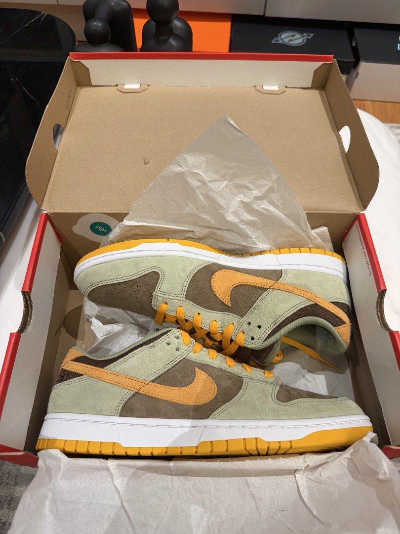 Nike Dunk Low SE Dusty Olive US 10.5 Complete Box (Category: Sneakers) located in Manila. Submitted by jayz_closet (Listing ID 1451087549, Image 1). Description: ✅ 100% Authentic ✅ Brand New / Never Worn ✅ Complete with Original Box ✅ US 10.5 Men’s.