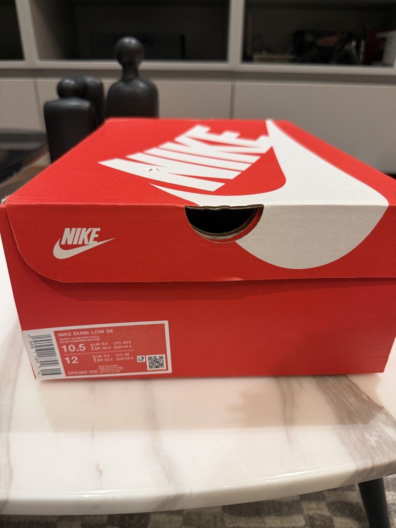 Nike Dunk Low SE Dusty Olive US 10.5 Complete Box (Category: Sneakers) located in Manila. Submitted by jayz_closet (Listing ID 1451087549, Image 2). Description: ✅ 100% Authentic ✅ Brand New / Never Worn ✅ Complete with Original Box ✅ US 10.5 Men’s.