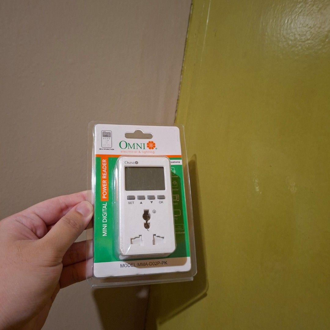 Omni digital wattage meter reader watts (Category: Electrical, Adaptors & Sockets) located in Manila. Submitted by mr.fast (Listing ID 1450999542, Image 2). Description: .