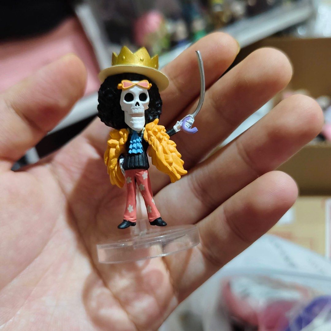 One Piece Brook Gashapon (Category: Designer & Blind Box Toys) located in Apalit. Submitted by itsmeitsuri (Listing ID 1451121292, Image 1). Description: - loose - no gacha ball - good condition for proof of legitimacy, feedback and reviews, visit my blue app! .