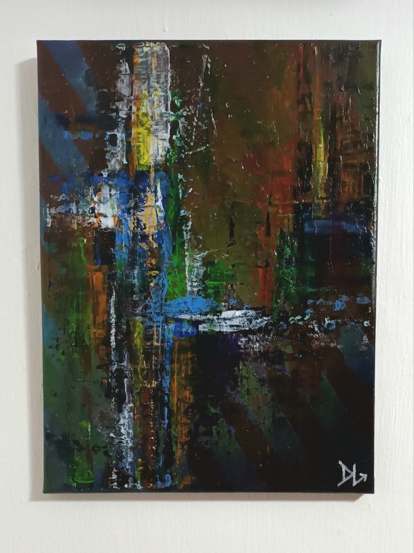 Abstract Acrylic Painting (Category: Art & Prints) located in Bacoor. Submitted by clutterodon (Listing ID 1451082563, Image 1). Description: "RESONANCE" 30 x 40 cm Acrylic on Canvas Varnished Ready to Hang No frame.