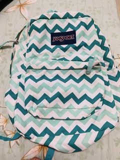 jansport backpack turquoise patterned Superbreak Bags Aqua Dash Static The Mini Break is a compact pouch designed to keep your small essentialslike earbuds Jansport trans - Gem