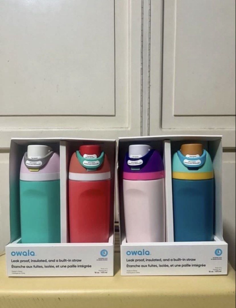 OWALA 16oz Freesip Bottles from Canada (Category: Water Bottles & Tumblers) located in Manila. Submitted by carmiscloset (Listing ID 1451023610, Image 2). Description: - Authentic OWALA 16oz Freesip Bottles - Imported directly from Canada - Leak-proof and insulated design - Features a convenient built-in straw - Available in stylish colors (check photos for current availability) - Insulated for your cold drinks - Limited stock remaining.