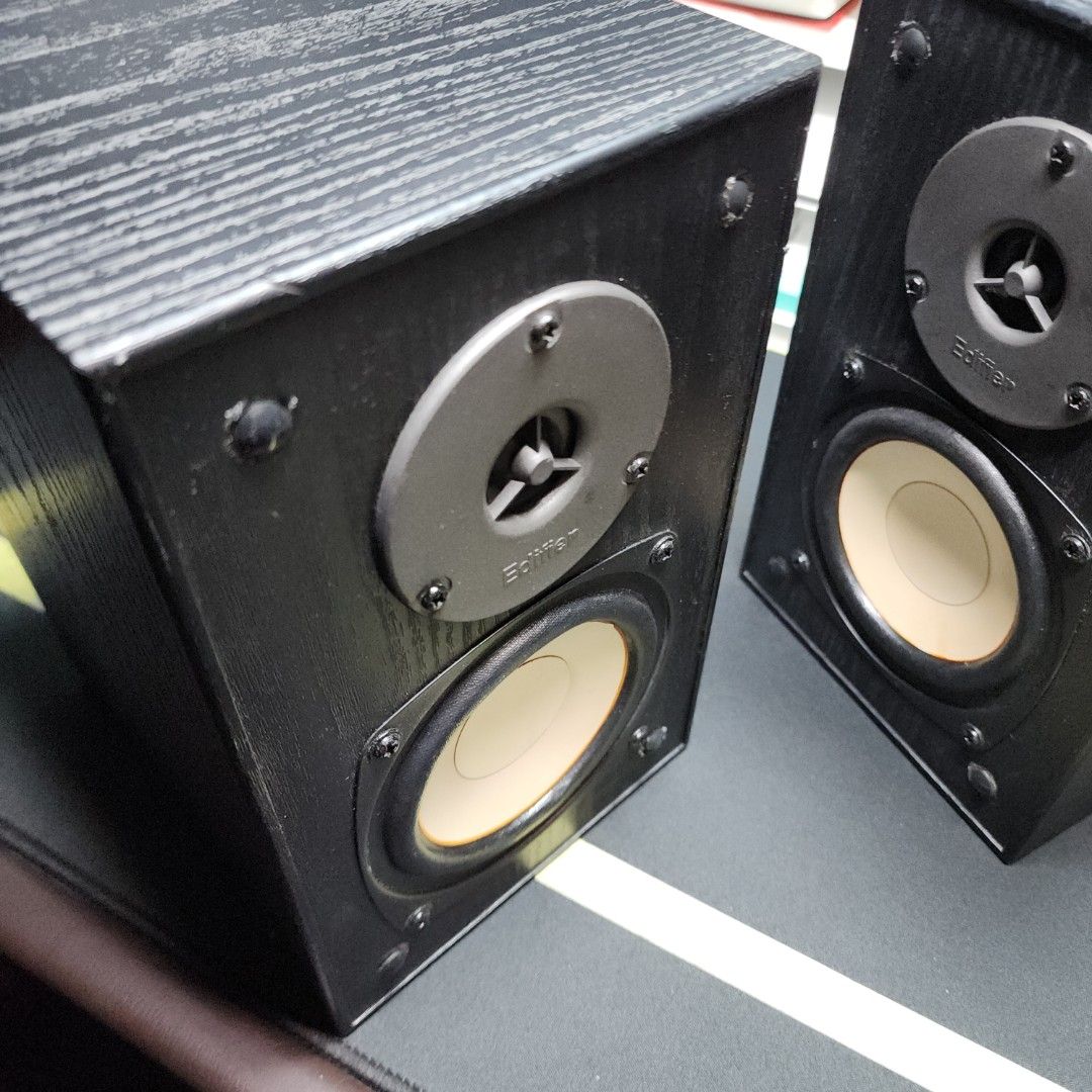 Passive Edifier Bookshelf Speakers - Black515664496328058882