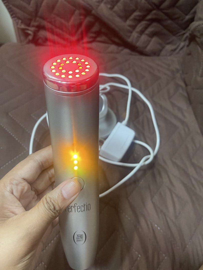 Perfectio Face Lifting Device (Category: Massage Devices) located in Pasig City. Submitted by transitioningminimalist (Listing ID 1451078971, Image 3). Description: Original Perfectio by Zero Gravity – Red Light Therapy Device Selling my 100% Original Perfectio by Zero Gravity red light therapy device. Originally purchased for ₱70,000 at Kedma, Uptown Mall BGC, together with the Gold Membership. Top Benefits ✅ Helps reduce fine lines and wrinkles