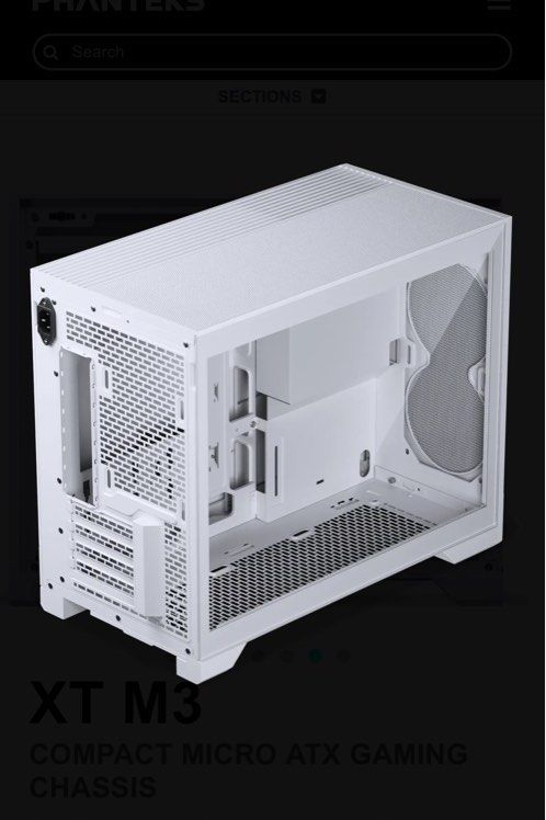 Phanteks XT M3 Compact Micro ATX Gaming Chassis White515667483952435203