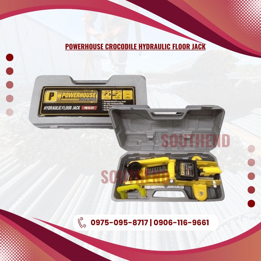 POWERHOUSE CROCODILE HYDRAULIC FLOOR JACK (Category: Construction Tools & Equipment) located in Caloocan City. Submitted by jepoy_southendconstruction (Listing ID 1450938439, Image 1). Description: 𝕆ℕ 𝕊𝕋𝕆ℂ𝕂 – ℍ𝕚𝕘𝕙-ℚ𝕦𝕒𝕝𝕚𝕥𝕪 𝕀𝕟𝕕𝕦𝕤𝕥𝕣𝕚𝕒𝕝 & ℂ𝕠𝕟𝕤𝕥𝕣𝕦𝕔𝕥𝕚𝕠𝕟 𝕄𝕒𝕥𝕖𝕣𝕚𝕒𝕝𝕤 𝕃𝕠𝕠𝕜𝕚𝕟𝕘 𝕗𝕠𝕣 𝕢𝕦𝕒𝕝𝕚𝕥𝕪 𝕔𝕠𝕟𝕤𝕥𝕣𝕦𝕔𝕥𝕚𝕠𝕟 𝕒𝕟𝕕 𝕙𝕒𝕣𝕕𝕨𝕒𝕣𝕖 𝕞𝕒𝕥𝕖𝕣𝕚𝕒𝕝𝕤? 𝕎𝕖 𝕤𝕦𝕡𝕡𝕝𝕪 𝕒 𝕨𝕚𝕕𝕖 𝕣𝕒𝕟𝕘𝕖 �