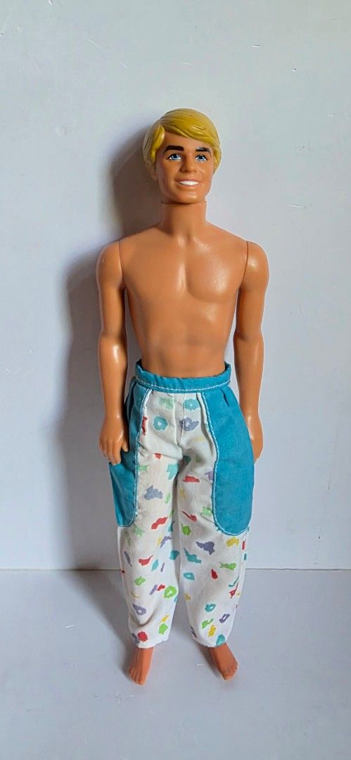 Preloved Camping Out Ken (1984) (Category: Vintage Collectibles) located in Luna. Submitted by macygreyz82 (Listing ID 1451065067, Image 1). Description: - Superstar Ken mold - Made in Hong Kong - No crack neck, no bitemarks - Minimal spots on legs (pls see last pic) -Wearing Disney Weekend Vacation Ken pants #3177 MOP: GCash MOD: J&T only Item Location: La Union.