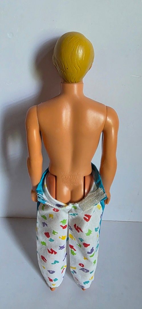 Preloved Camping Out Ken (1984) (Category: Vintage Collectibles) located in Luna. Submitted by macygreyz82 (Listing ID 1451065067, Image 3). Description: - Superstar Ken mold - Made in Hong Kong - No crack neck, no bitemarks - Minimal spots on legs (pls see last pic) -Wearing Disney Weekend Vacation Ken pants #3177 MOP: GCash MOD: J&T only Item Location: La Union.