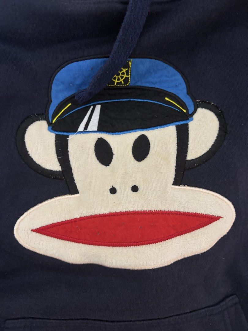RARE Paul Frank Monkey Sailor Hoodie in Navy Blue (Category: Coats, Jackets and Outerwear) located in Manila. Submitted by pingulover69 (Listing ID 1450965665, Image 3). Description: - Open for Price Nego ! - Navy blue hoodie with Monkey Paul Frank Sailor - Rare & Official from Iceagezoo - Size: Medium (M) on tag but can fit small also - RFS doesn't fit me but I bought from a thrift store :)).