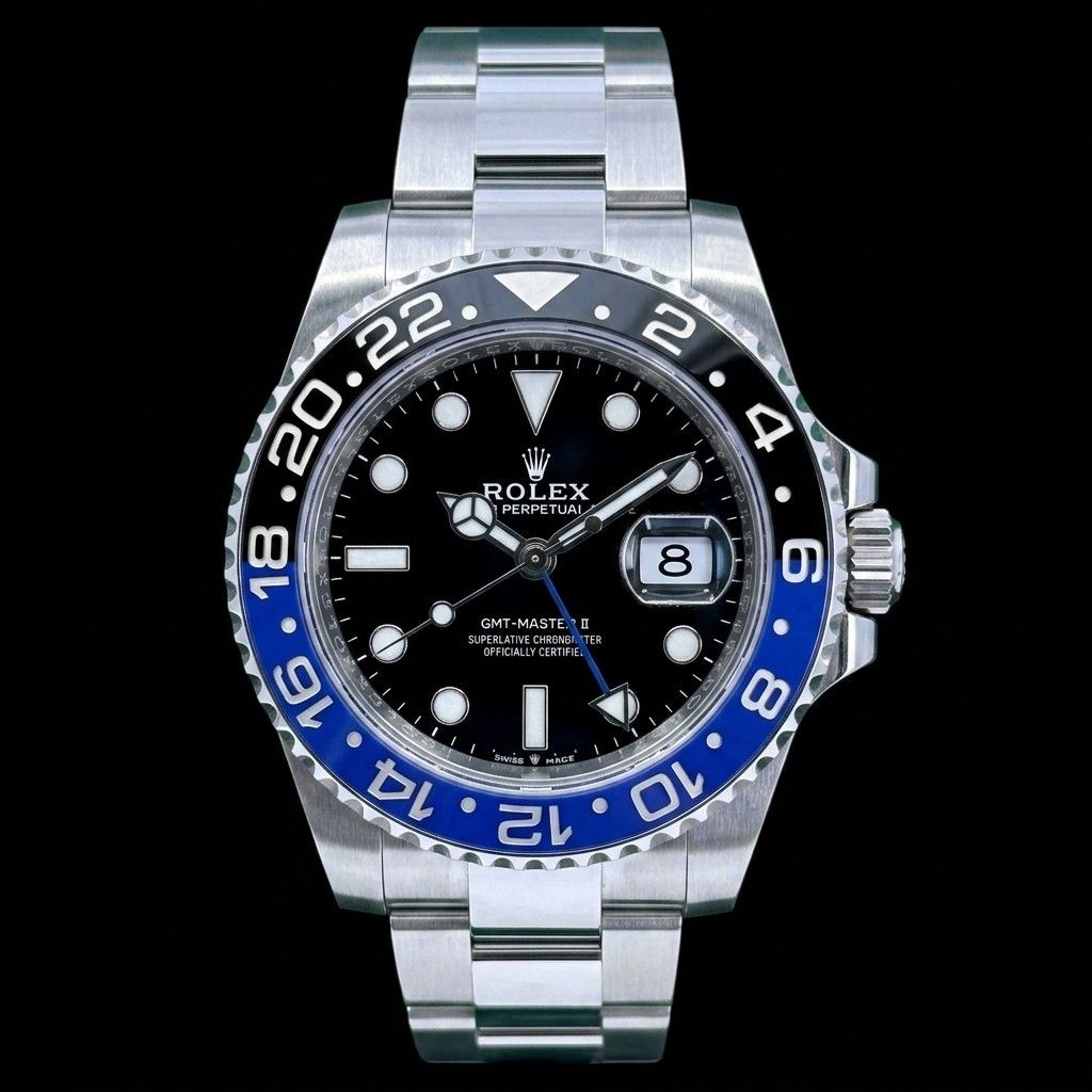 Rolex Oyster Perpetual GMT Master 2 Batman Model 126710BLNR in NOS Condition with Full Set Dated May 2025 (Category: Watches) located in Singapore. Submitted by luxemontresg (Listing ID 1451054764, Image 1). Description: We have for sale a Rolex Oyster Perpetual GMT Master II Batman in Stainless Steel on Oyster Bracelet valid Int'l Warranty Dated May 2025 (New Old Stock Condition with Full Set and Some Factory Stickers intact) Model Reference • M