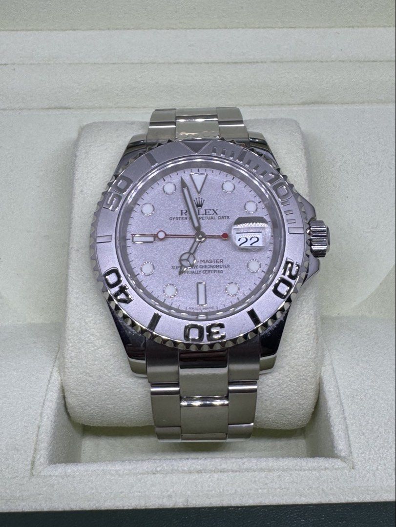 Rolex Yacht Master Platinum 40mm (Category: Luxury Watches) located in Malolos. Submitted by luxeandlately (Listing ID 1451045335, Image 1). Description: Barely used Watch only No defects.