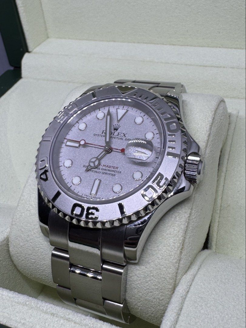 Rolex Yacht Master Platinum 40mm (Category: Luxury Watches) located in Malolos. Submitted by luxeandlately (Listing ID 1451045335, Image 2). Description: Barely used Watch only No defects.
