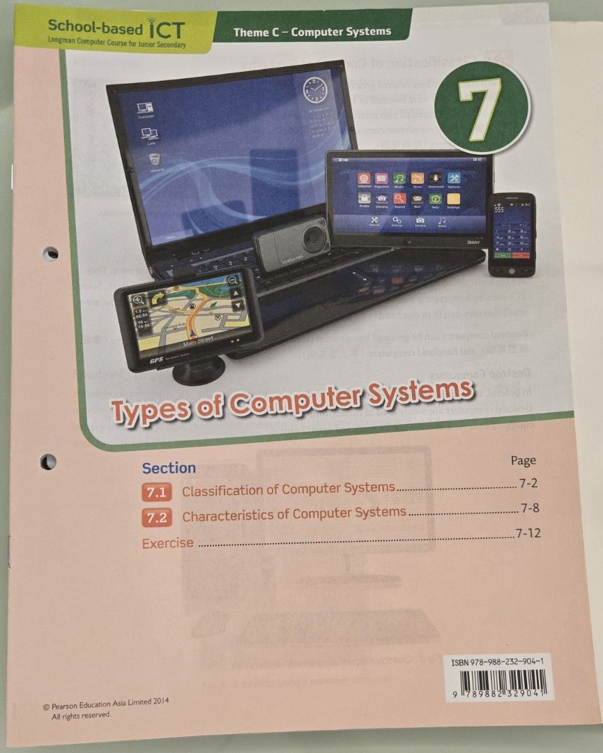 School-based ICT Theme C Computer Systems （分類：教科書）位於 Hong Kong。 由 rurururulululu 提交（商品編號 1450996992，圖片 3）。簡介： 全書7個Chapter 齊全 全書大概100頁，其中15頁有寫字/ highlight。